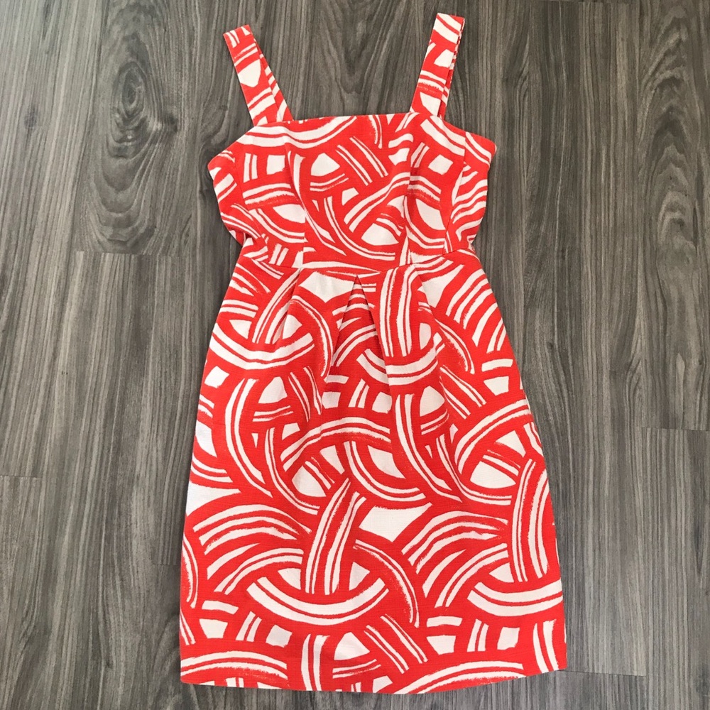 Banana Republic Orange Pattern Dress size 4